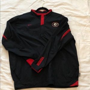 Nike UGA Coach’s windbreaker pull over Size XL